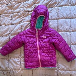 The North Face Pink Hooded Jacket 18-24 mo